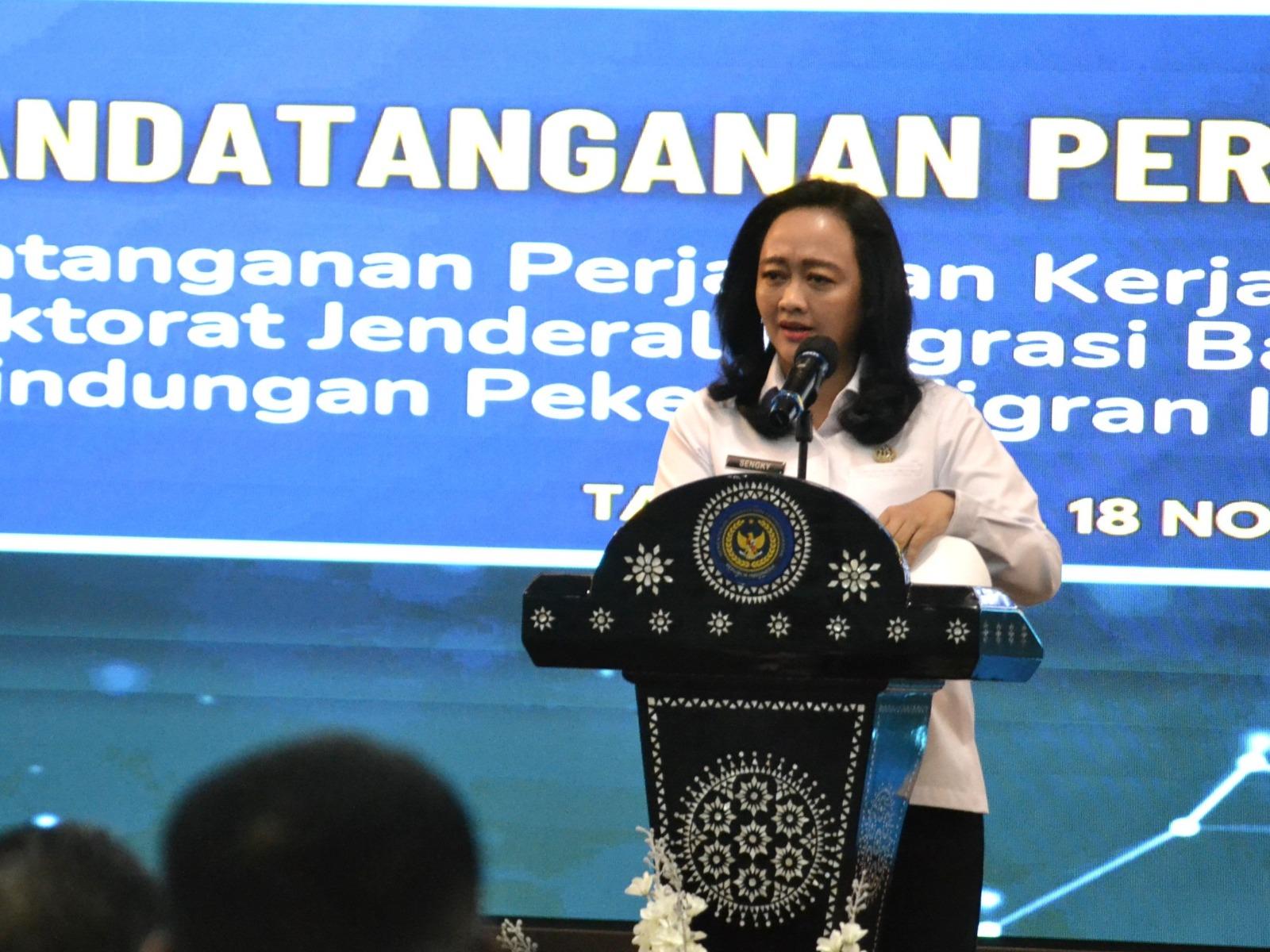 Kanwil Ditjen Imigrasi Banten dan BP3MI Banten Resmikan Kerja Sama Desa Binaan untuk Perkuat Pencegahan TPPO