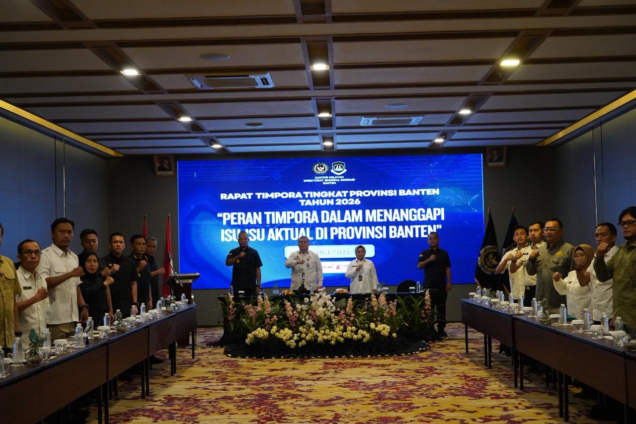Imigrasi Tangerang Hadiri Rapat TIMPORA Tingkat Provinsi Banten Tahun 2026